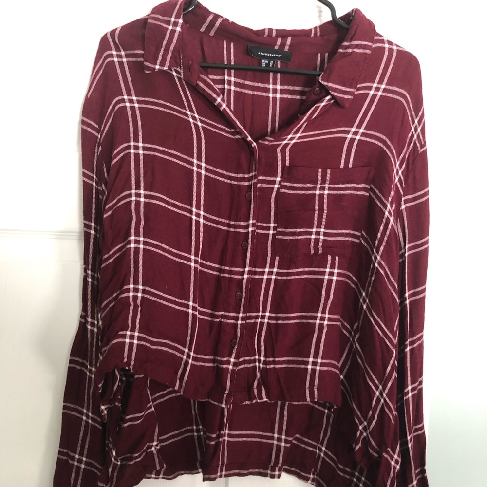Cozy high-low flannel